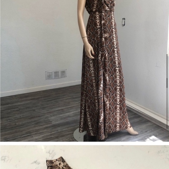 BCBGMAXAZRIA animal print maxi dress TART COMBO - Picture 8 of 16